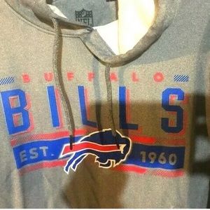Buffalo Bills Mens Large Hoodie NFL Apparel NWT Grey